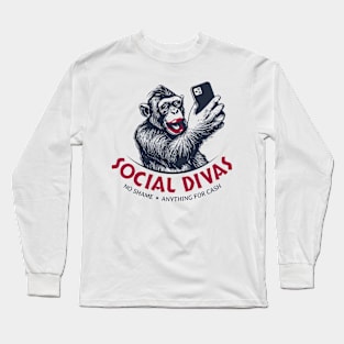 social diva cash money Long Sleeve T-Shirt